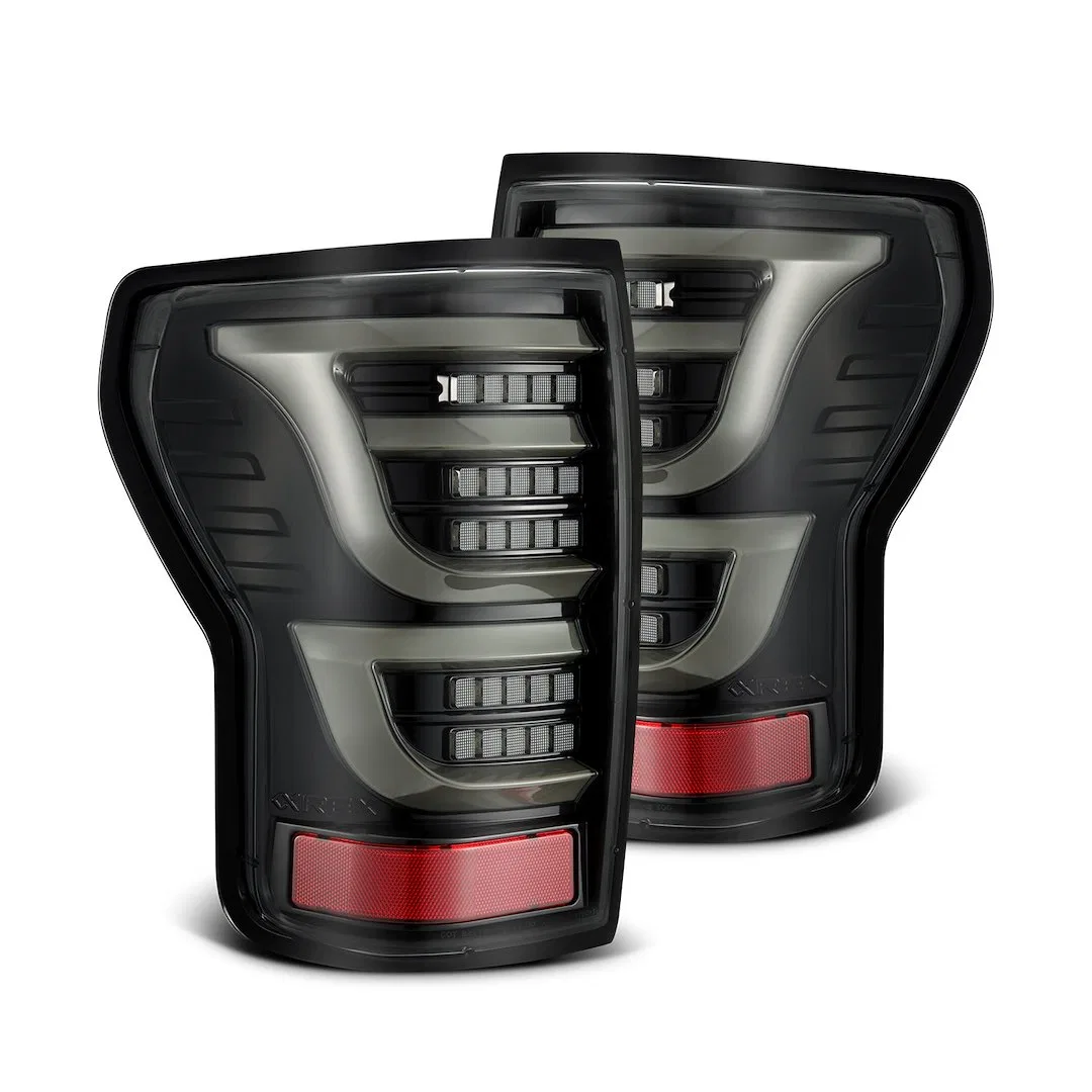 670040 – ALPHAREX USA Tail Light Assembly, LED Clear Lens Alpha Black Housing Red Parking Or Brake Light/ Amber Turn ...